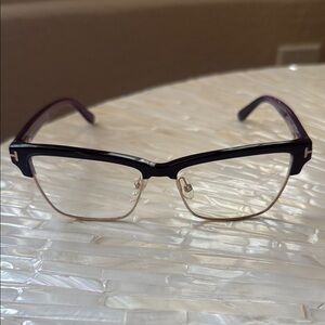 Tom Ford Black and Gold Eyeglasses